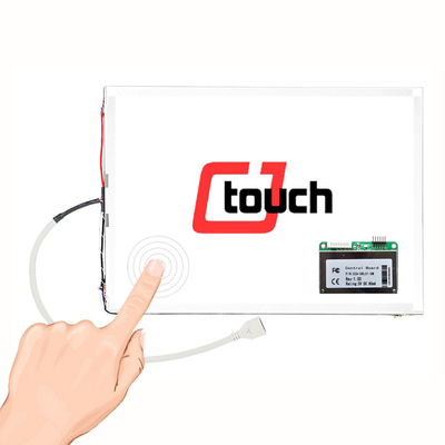 Il pannello di tocco acustico di CJTOUCH, pannello a 17 pollici del touch screen per la posizione del chiosco lavora il BANCOMAT a macchina
