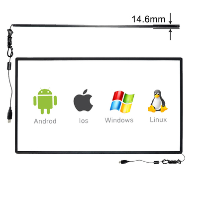 anti compressore di 10 punti 75Inch del touch screen della sovrapposizione del contrassegno infrarosso di Digital