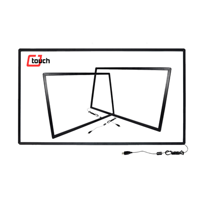 anti compressore di 10 punti 75Inch del touch screen della sovrapposizione del contrassegno infrarosso di Digital
