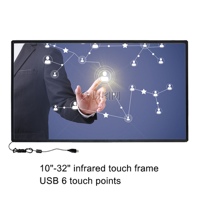 48&quot; touch screen del sensore di Multitouch IR, esposizione di tocco di 10 Touchpoints IR