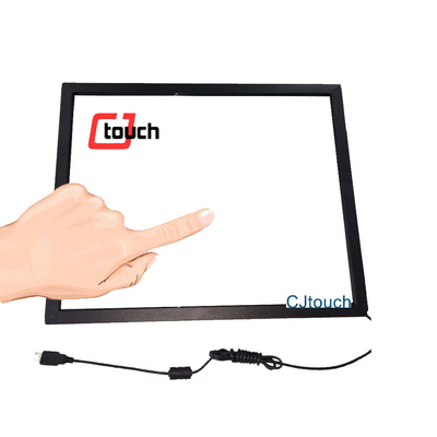 Touch screen infrarosso di multi tocco a 17 pollici con la prova di vetro del vandalo di 3mm