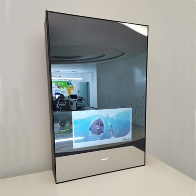 Specchio di Smart dello schermo attivabile al tatto di Android 5,0, specchio interattivo a 15,6 pollici del bagno