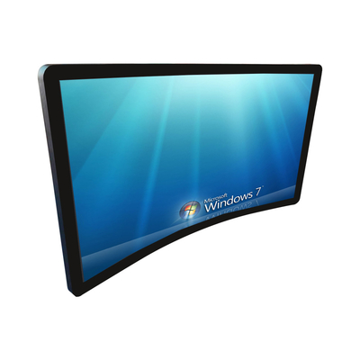 Il monitor curvo a 43 pollici del touch screen, schermo di computer di gioco di IPS ha curvato