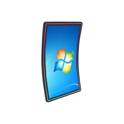 4K a 43 pollici ha curvato il pannello del monitor del touch screen con l'incastonatura della striscia del LED